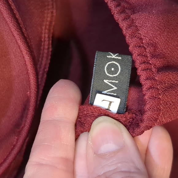 Mokoru Wine Colored Dress-Large - Picture 6 of 6